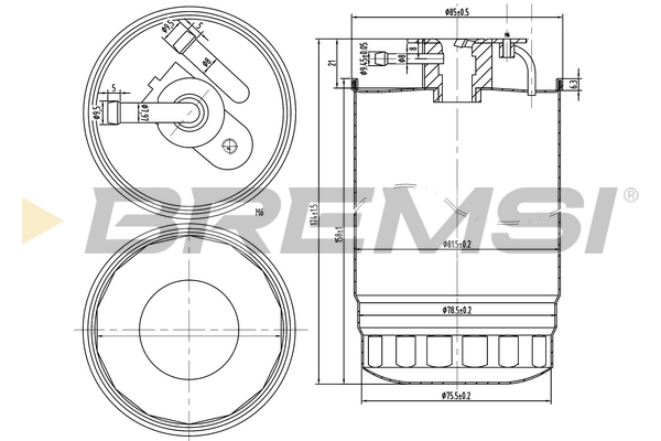 Filtro carburante - FE0837 BREMSI