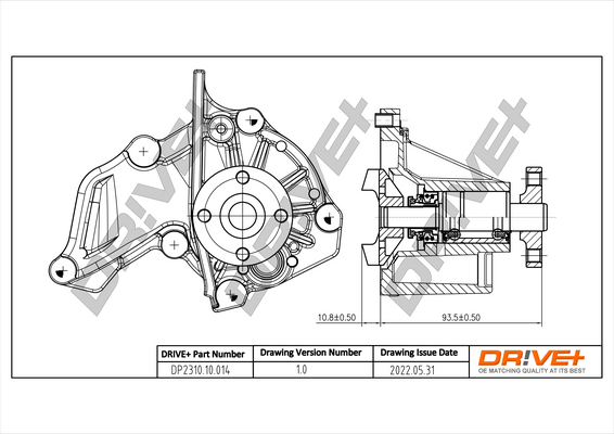 Water Pump - DP2310.10.014 Dr!ve+