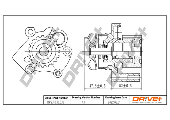 Water Pump - DP2310.10.033 Dr!ve+
