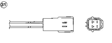 Lambda Sensor - 95893 NTK