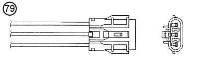 Sensor, exhaust gas temperature - 97656 NTK