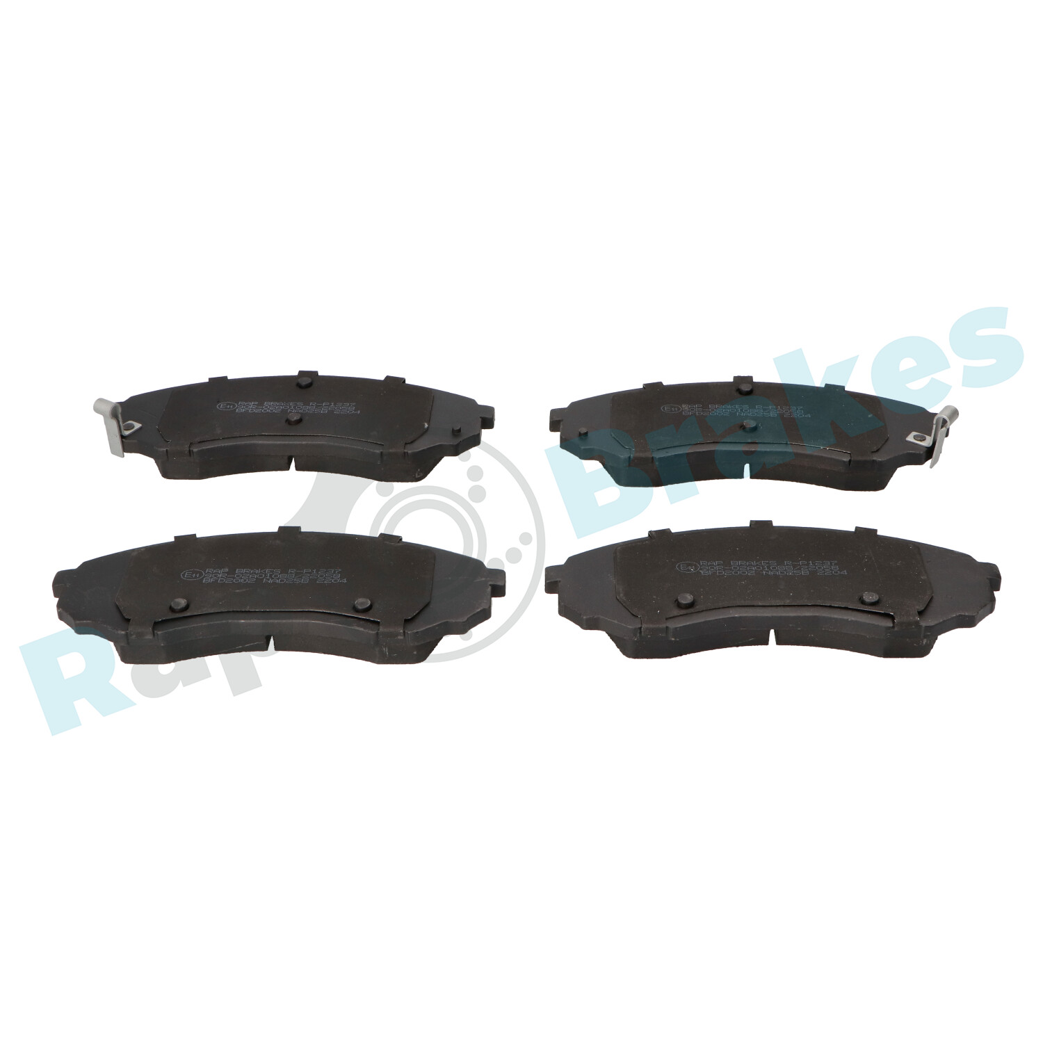 Brake Pad Set, disc brake - R-P1237 RAP BRAKES