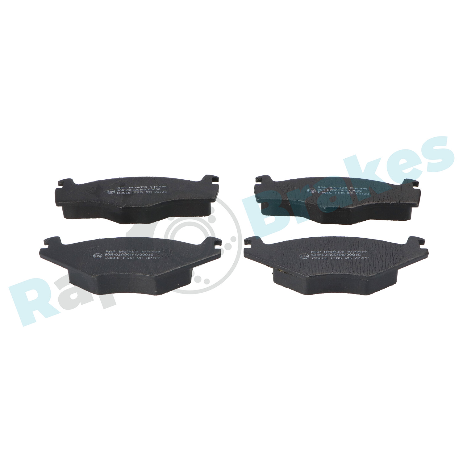 Brake Pad Set, disc brake - R-P1438 RAP BRAKES