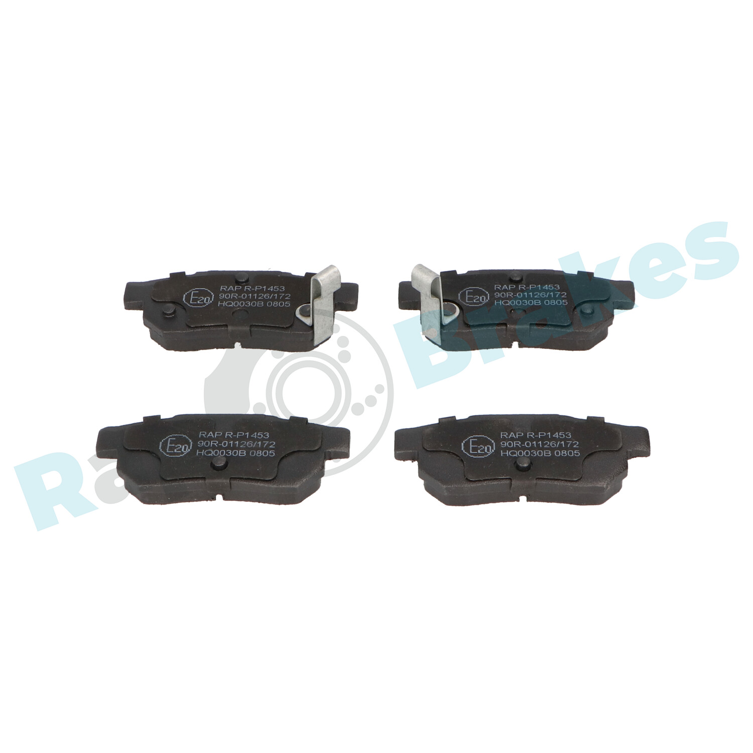 Комплект тормозных колодок, дисковый тормоз - R-P1453 RAP BRAKES