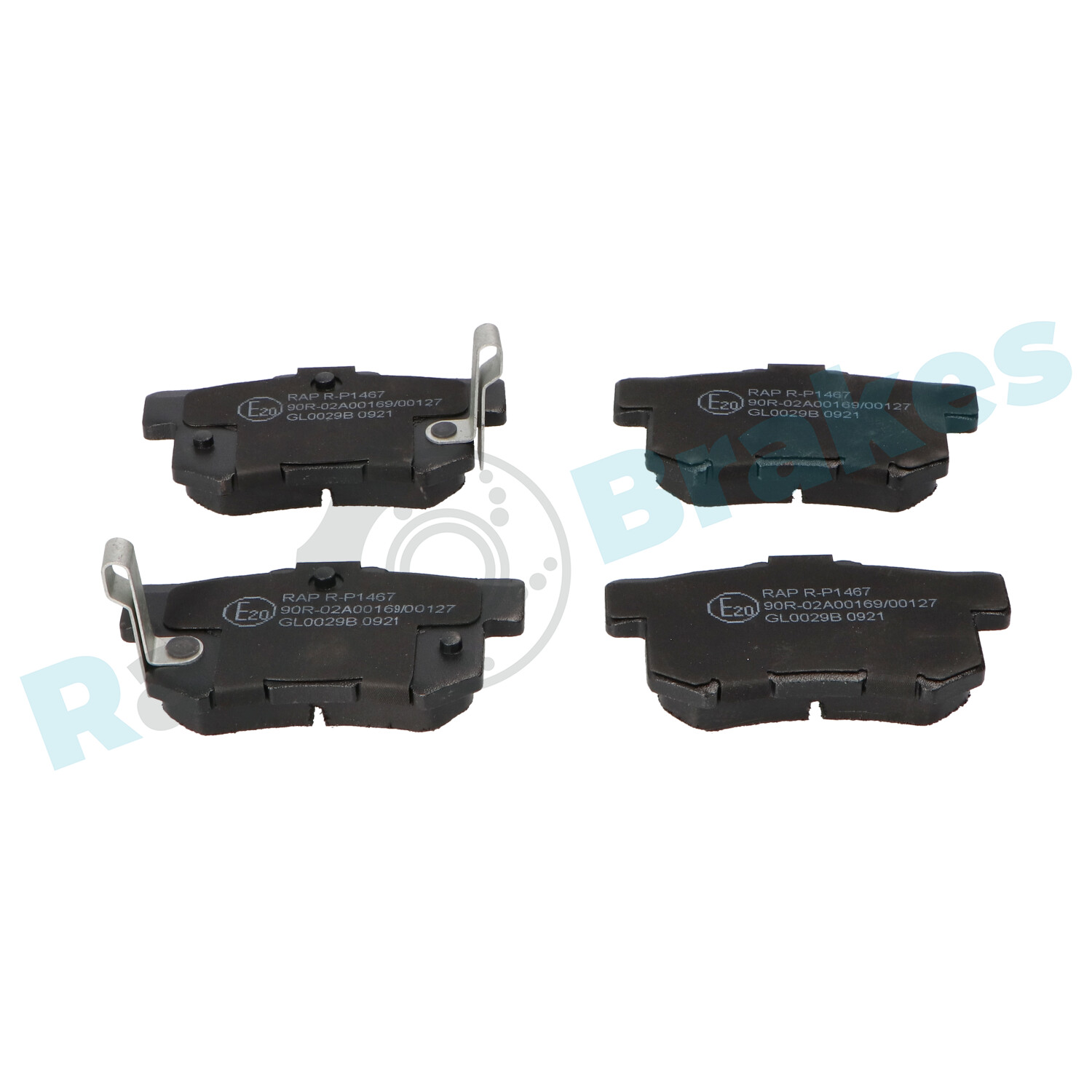 Brake Pad Set, disc brake - R-P1467 RAP BRAKES