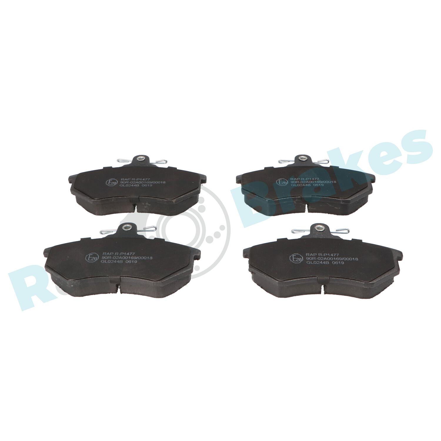 Brake Pad Set, disc brake - R-P1477 RAP BRAKES