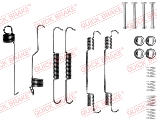 Accessory Kit, brake shoes - 105-0804 QUICK BRAKE