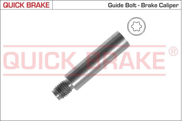 Направляющий болт, корпус скобы тормоза - 11201 QUICK BRAKE