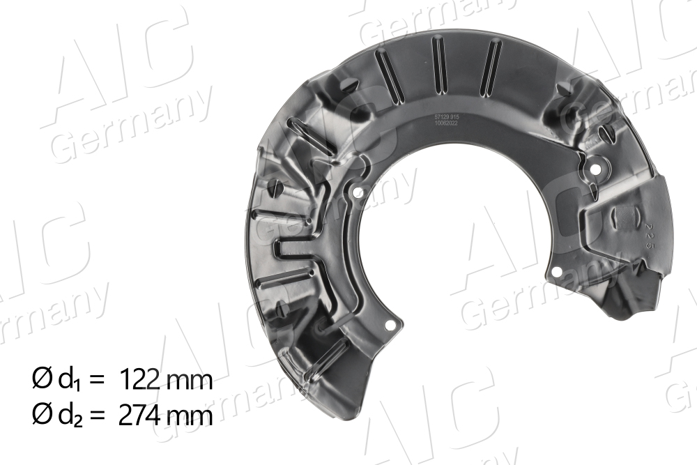 Lamiera paraspruzzi, Disco freno - 57129 AIC