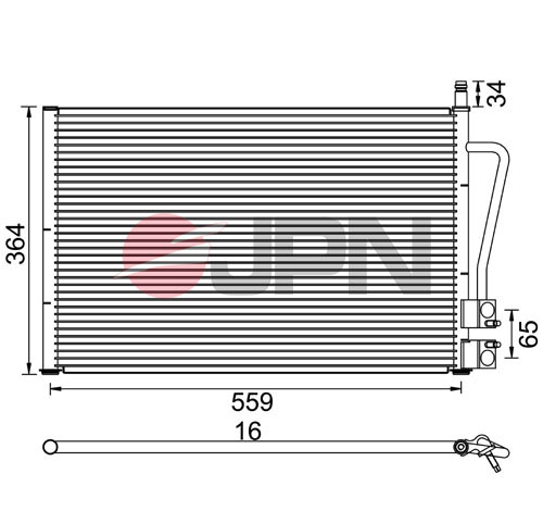Condensatore, Climatizzatore - 60C9097-JPN JPN