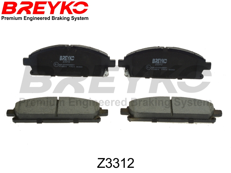 Brake Pad Set, disc brake - Z3312 DAVID VASCO